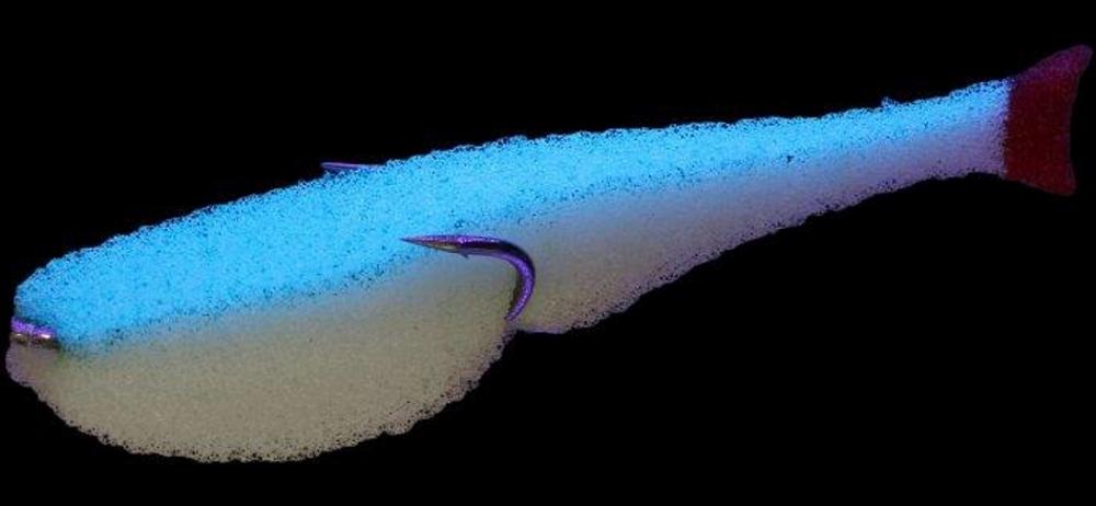 Поролоновая рыбка lex paralonium Classic Fish CD UV 7 WBLB (белое тело/синяя спина/красный хвост)