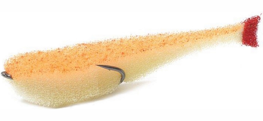 Поролоновая рыбка lex paralonium Classic Fish CD UV 7 WOB (белое тело/оранжевая спина/красный хвост)