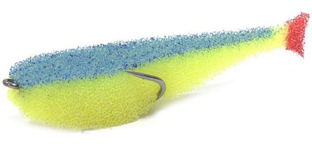 Поролоновая рыбка lex paralonium Classic Fish CD UV 7 YBLB (желтое тело/синяя спина/красный хвост)