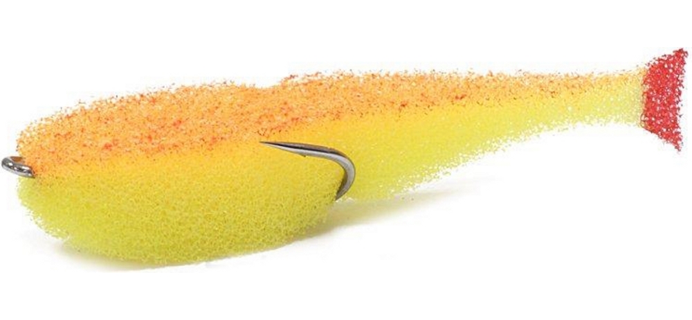 Поролоновая рыбка lex paralonium Classic Fish CD UV 7 YOB (желтое тело/оранжевая спина/красный хвост)