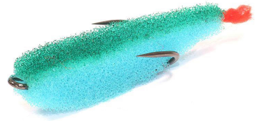 Поролоновая рыбка lex paralonium Zander Fish 7 BLGB (синее тело/зеленая спина/красный хвост)