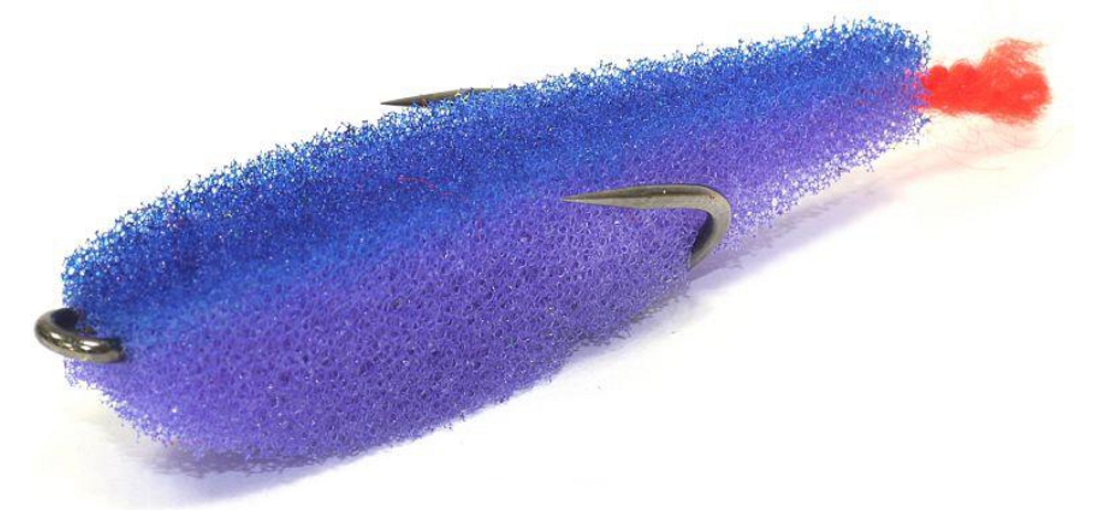 Поролоновая рыбка lex paralonium Zander Fish 7 LBLB (сиреневое тело/синяя спина/красный хвост)