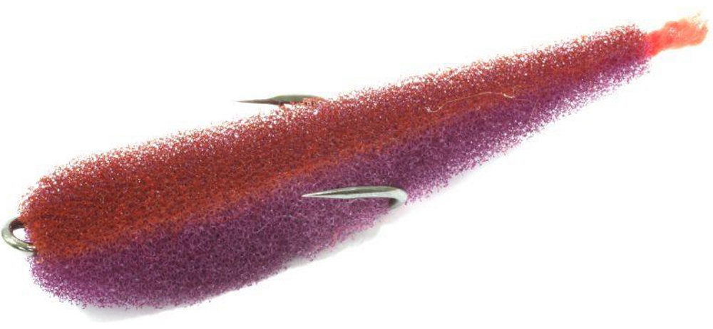 Поролоновая рыбка lex paralonium Zander Fish 7 POB (фиолетовое тело/оранжевая спина/красный хвост)