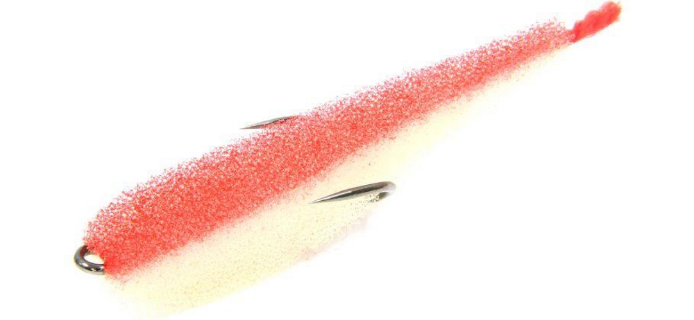 Поролоновая рыбка lex paralonium Zander Fish 7 WRB (белое тело/красная спина/красный хвост)