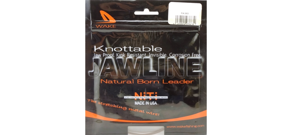 Поводковый материал титановый WAKE JAWLINE 15ft - 100lb (4.6м.-45кг.)