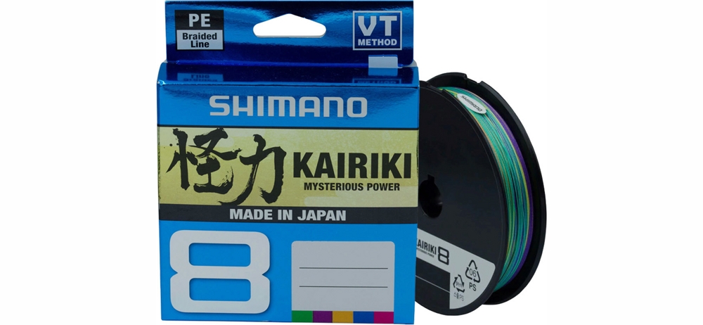  Shimano Kairiki 8 PE (Multi Color) 300m 0.315mm 33.5kg