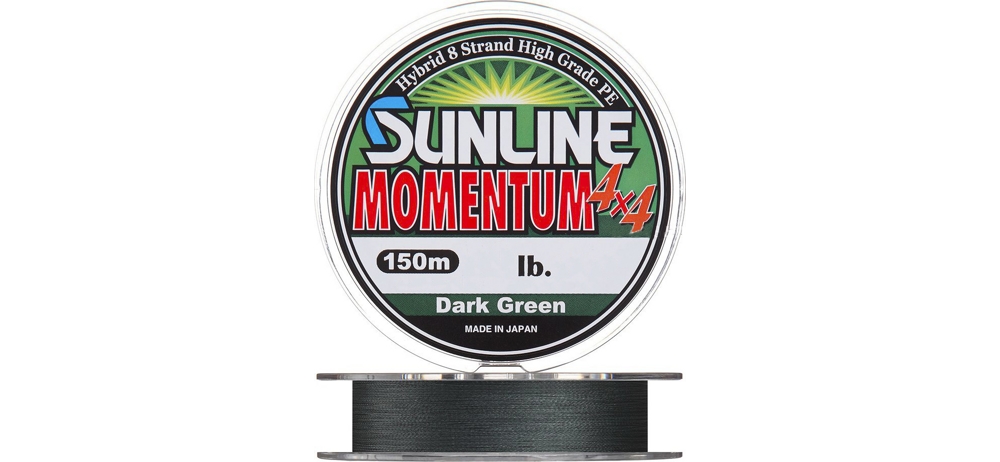 Шнур Sunline Momentum 4x4 HG #2.0/30lb 150m (темно-зелёный)