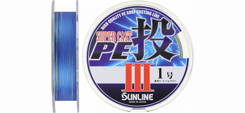 Шнур Sunline Super Cast PE Nage III 250m #0.4/0.104mm 2.8kg