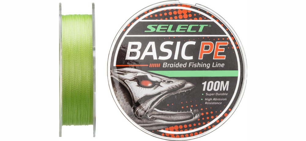 Шнур Select Basic PE X4 100m (салатовый) 0.16mm 18LB/8.3kg