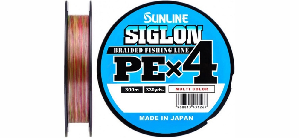 Шнур Sunline Siglon PE х4 300m (мульт.) #2.5/0.270mm 40lb/18.5kg