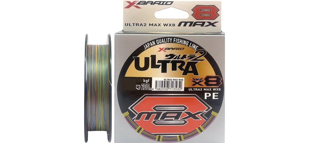  YGK X-Braid Ultra MAX WX8 200m #0.6/0.128mm 12Lb/5.6kg