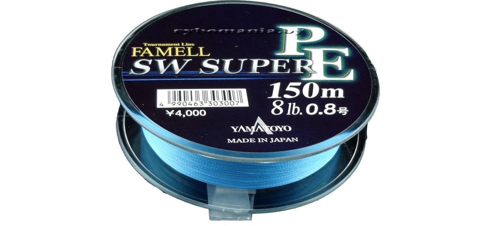 Шнур Yamatoyo Super PE Famell 150m, 0.8