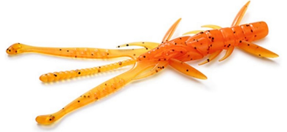 Силикон FishUp Shrimp 3.0" (9 шт) #049 - Orange Pumpkin/Black