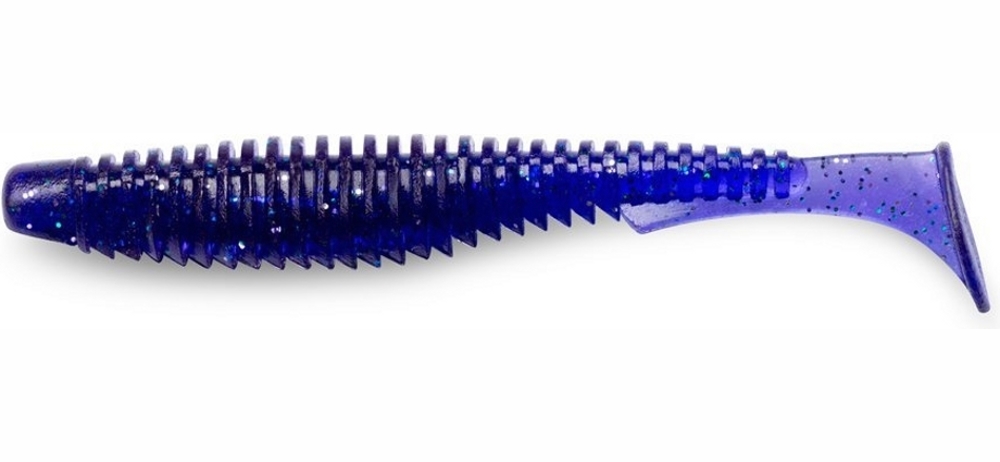 Силикон FishUp U-Shad 2.5'' (9шт) #060 - Dark Violet/Peacock & Silver