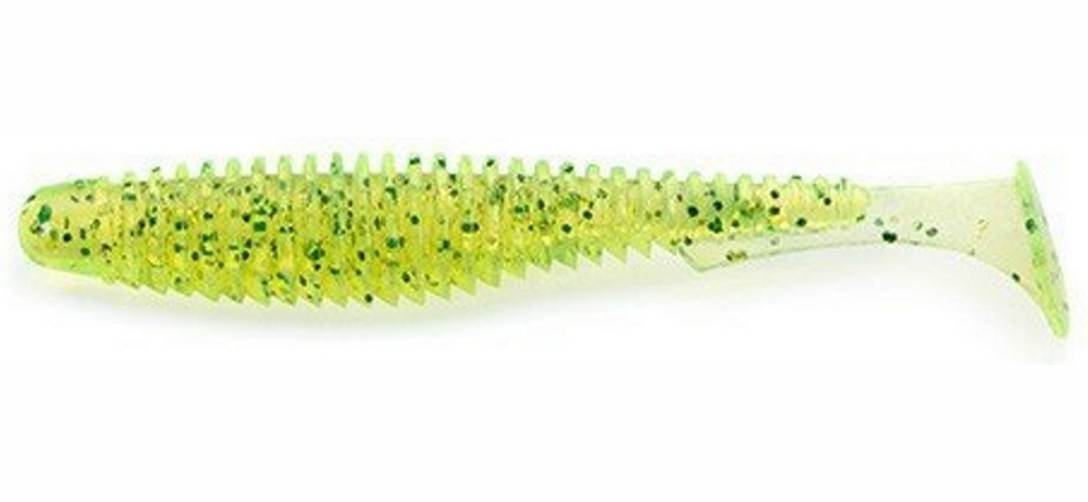 Силикон FishUp U-Shad 3.5'' (8шт) #026 - Flo Chartreuse/Green