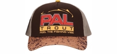 Бейсболка PAL Trout Cap PVC-2503 коричневая