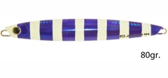 Блесна Major Craft Jigpara Vertical Short 80 #024 ZEBRA PURPLE