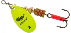 Блесна Mepps Aglia Fluo №2 #Chartreuse в блистере (оригинальная упаковка)