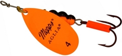 Блесна Mepps Aglia Fluo №4 #Orange в блистере (оригинальная упаковка)