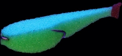 Поролоновая рыбка Lex Porolonium Classic Fish CD UV 9 GBBLB (зеленое тело/синяя спина/красный хвост)- фото2