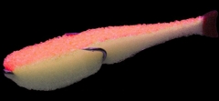 Поролоновая рыбка Lex Porolonium Classic Fish CD UV 11 WOB (белое тело/оранжевая спина/красный хвост)- фото2