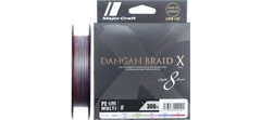 Шнур Major Craft Dangan Braid X 300m (мультиколор) DBX8-300MC #0.8/0.10mm 16lb/7.2kg- фото