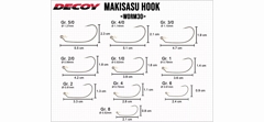 Крючки офсетные Decoy Worm 30 Makisasu #4- фото4