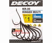 Крючки одинарные Decoy KR-30 Ringed Multi