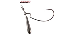 Крючки офсетные Decoy Worm 217 ZERO DAN # 4/0 (7гр) (крючки с грузилом 2 шт)- фото4