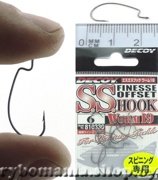 Крючки офсетные Decoy Worm 19 S.S. Hook №10 (10шт в уп)- фото2