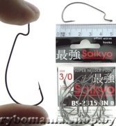 Крючки офсетные Saikyo BS 2315 BN #3/0 (10 шт в упаковке)- фото2