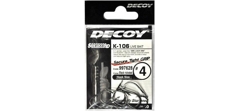 Крючки одинарные Decoy K-106 LIVE BAIT #4 (12шт в уп)- фото