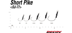 Крючки одинарные Decoy DJ-77  Short Pike #2/0 (5шт в уп)- фото2