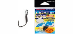 Крючки одинарные Decoy DJ-91 Light Game Assist #L (6 шт/уп)- фото