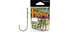Крючки одинарные Decoy Worm 144 Flippin Straight #1/0- фото