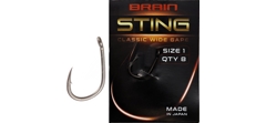 Крючки одинарные Brain Sting Classic Wide Gape #1 (8 шт/уп)- фото