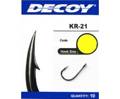 Крючки одинарные Decoy KR-21 Black Nickeled