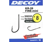 Крючки одинарные Decoy KR-28 Fine mini 