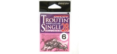 Крючки одинарные Decoy Single 28 Troutin Single #4 (16шт в уп)