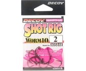 Крючки одинарные Decoy Worm 10 Shot Rig