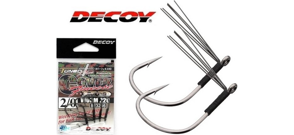 Крючки одинарные Decoy Worm 220 Cover Finesse HD #1 (5шт в уп) - фото