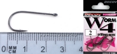 Крючки одинарные Decoy Worm 4 Strong Wire #1/0 (9шт в уп)