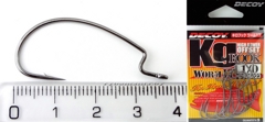 Крючки офсетные Decoy Worm 17 KG Hook №1/0 (8шт в уп)