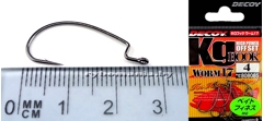Крючки офсетные Decoy Worm 17 KG Hook №4 (9шт в уп)