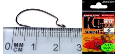 Крючки офсетные Decoy Worm 17 KG Hook №6 (9шт в уп)