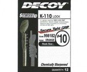 Крючки одинарные Decoy K-110 LOCK