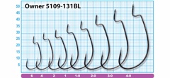Крючки офсетные Owner 5109-01 черный (6шт в уп)- фото2