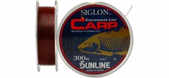 Леска Sunline Siglon Carp 300m #2.5/0.280mm 5,5kg ц: мат.красно-корич.