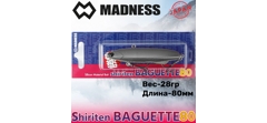 Воблер Madness (Vib) Shiriten Baguette 80мм #NT01/73-Red Head Night Sardine- фото3