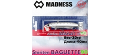 Воблер Madness (Vib) Shiriten Baguette 90мм #R02-Matte Black Yamame- фото3